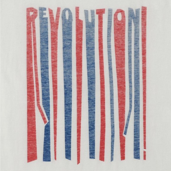 John Varvatos Revolution Graphic Crew T-Shirt Salt - Picture 2 of 4